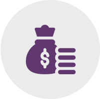 Here's an alt tag for the image: `Money bag and coins`